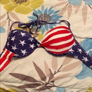 American flag swimsuit top